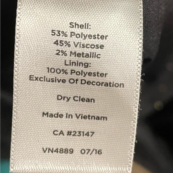 Talbots black ankle pants with golden specks size 12P - Picture 12 of 12